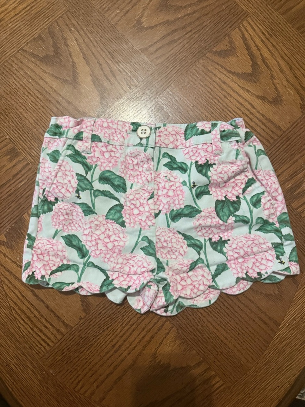 🎀 3/$30🎀 Crown & Ivy Girls Hydrangea Scallop Hem Shorts 4 - EUC